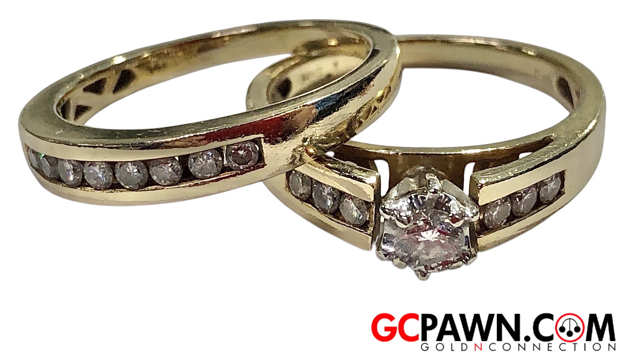Women's Wedding set 14kt Yellow Gold-img-0