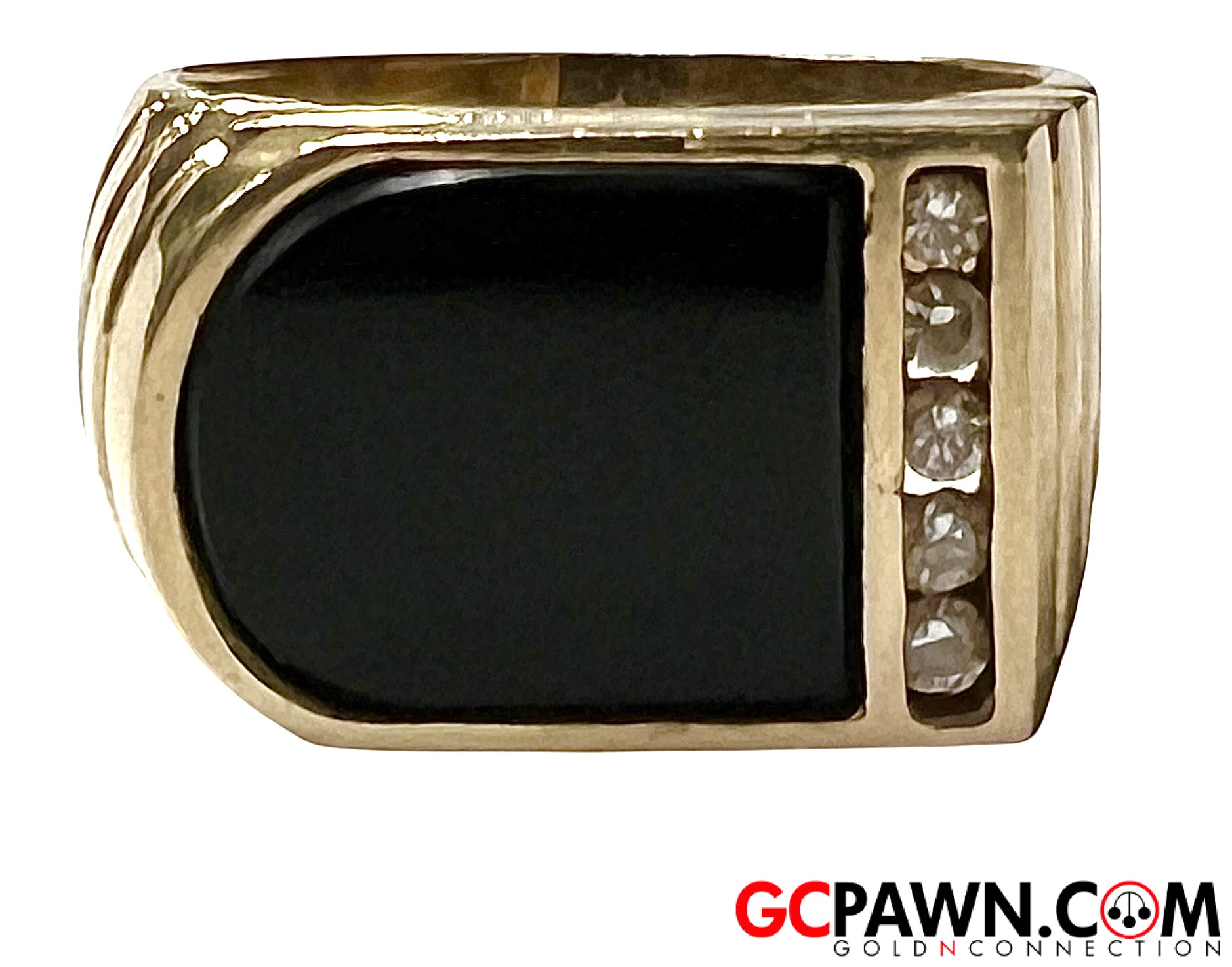 Men's Fashion Ring 14kt Yellow Gold-img-0