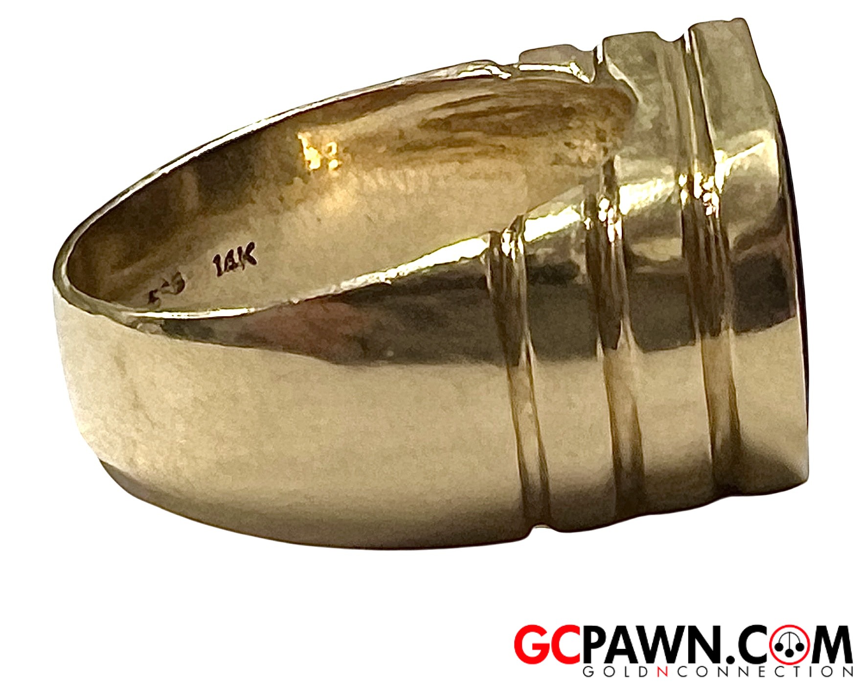 Men's Fashion Ring 14kt Yellow Gold-img-1