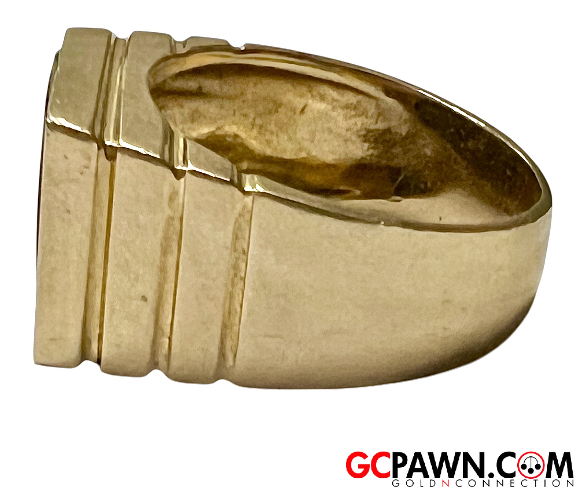 Men's Fashion Ring 14kt Yellow Gold-img-2