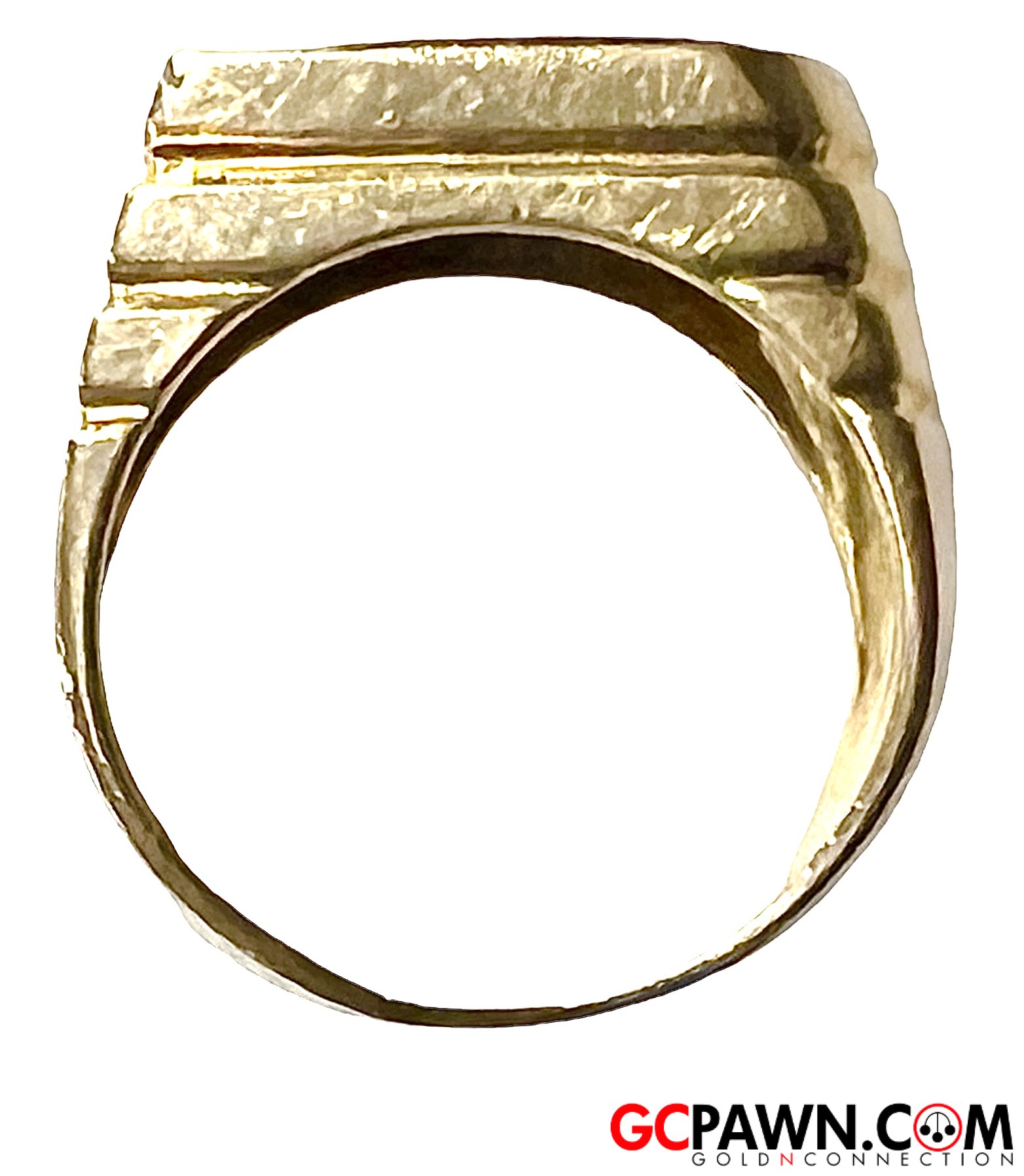 Men's Fashion Ring 14kt Yellow Gold-img-3