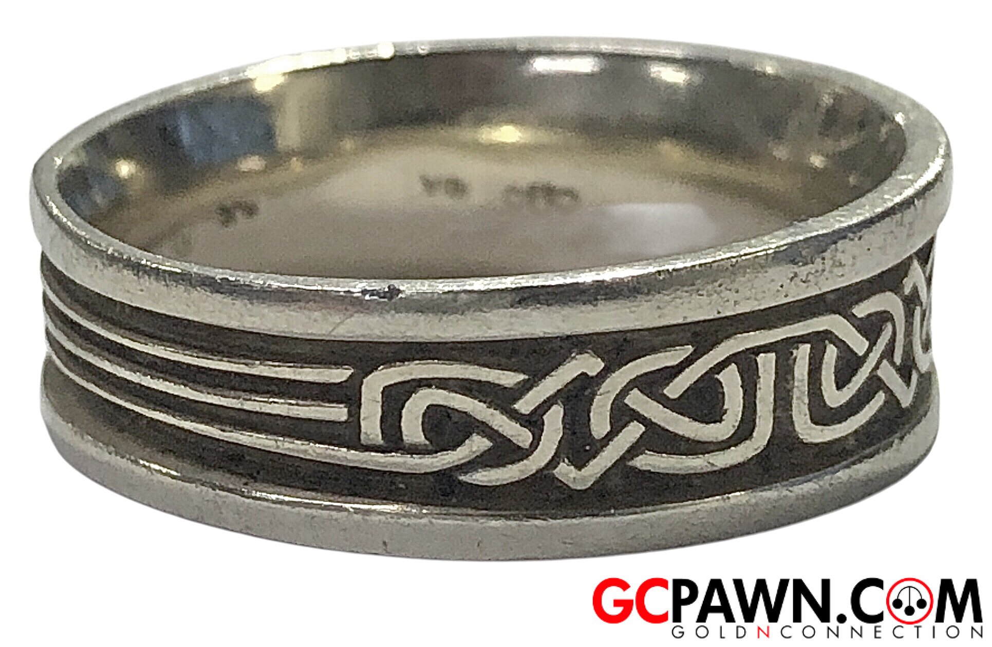 Men's Wedding band 18kt White Gold-img-1