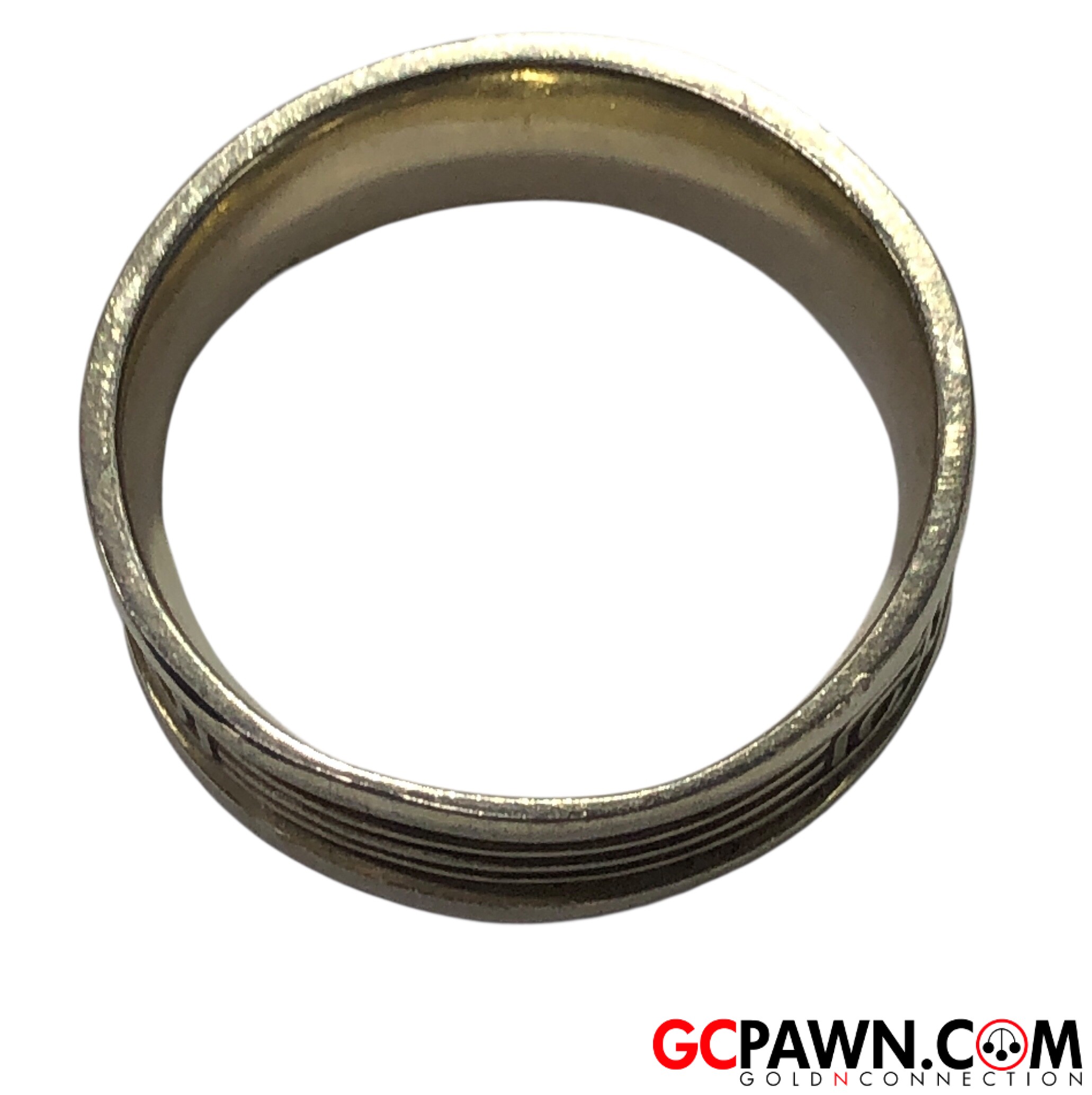 Men's Wedding band 18kt White Gold-img-4