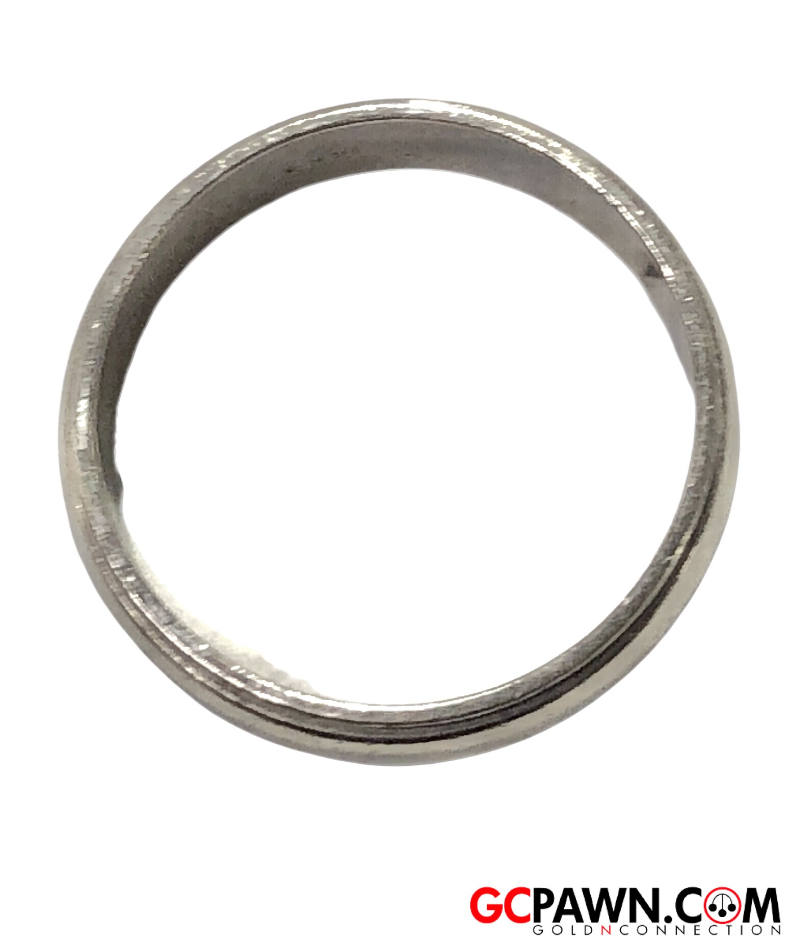 Men's Wedding band 14kt White Gold-img-2