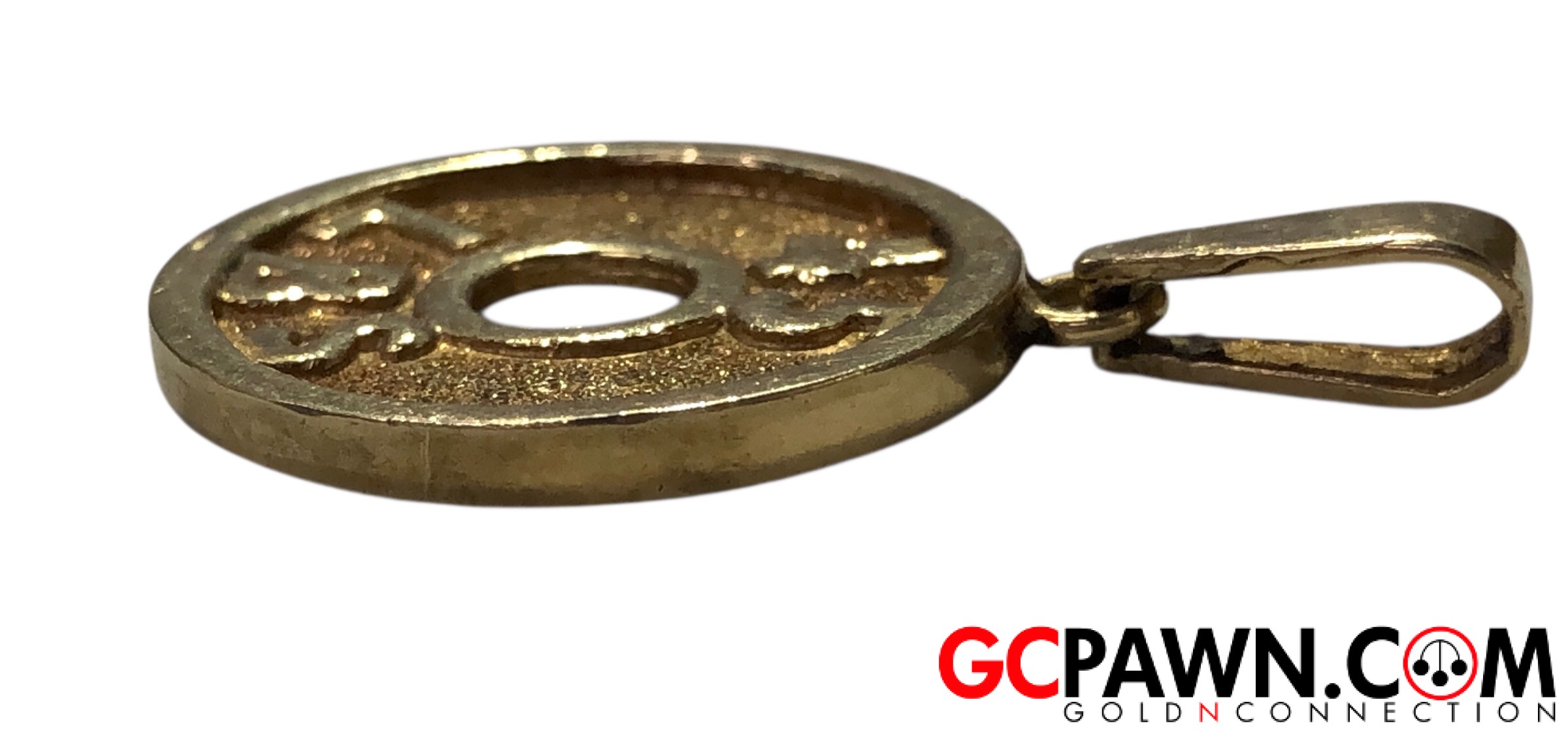Unisex Pendant 14kt Yellow Gold-img-2