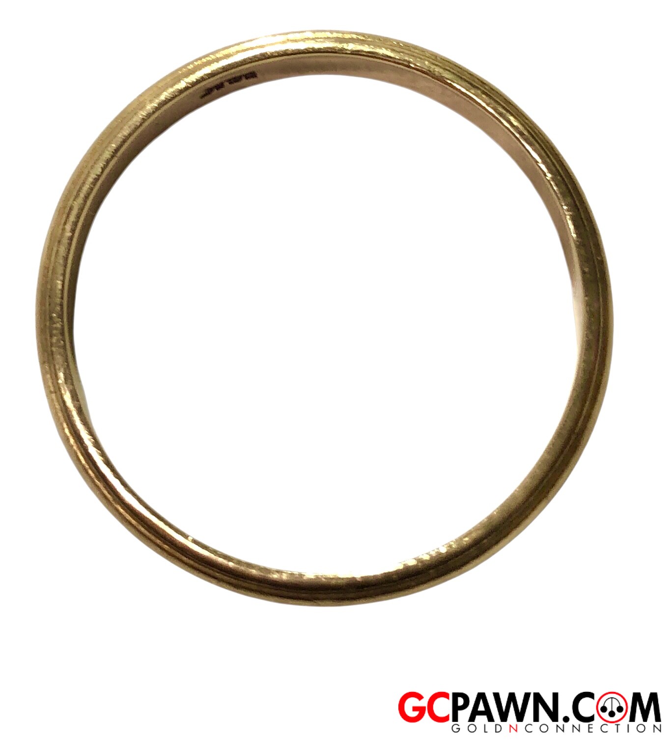 4mm Men's Wedding band 14kt Yellow Gold-img-1