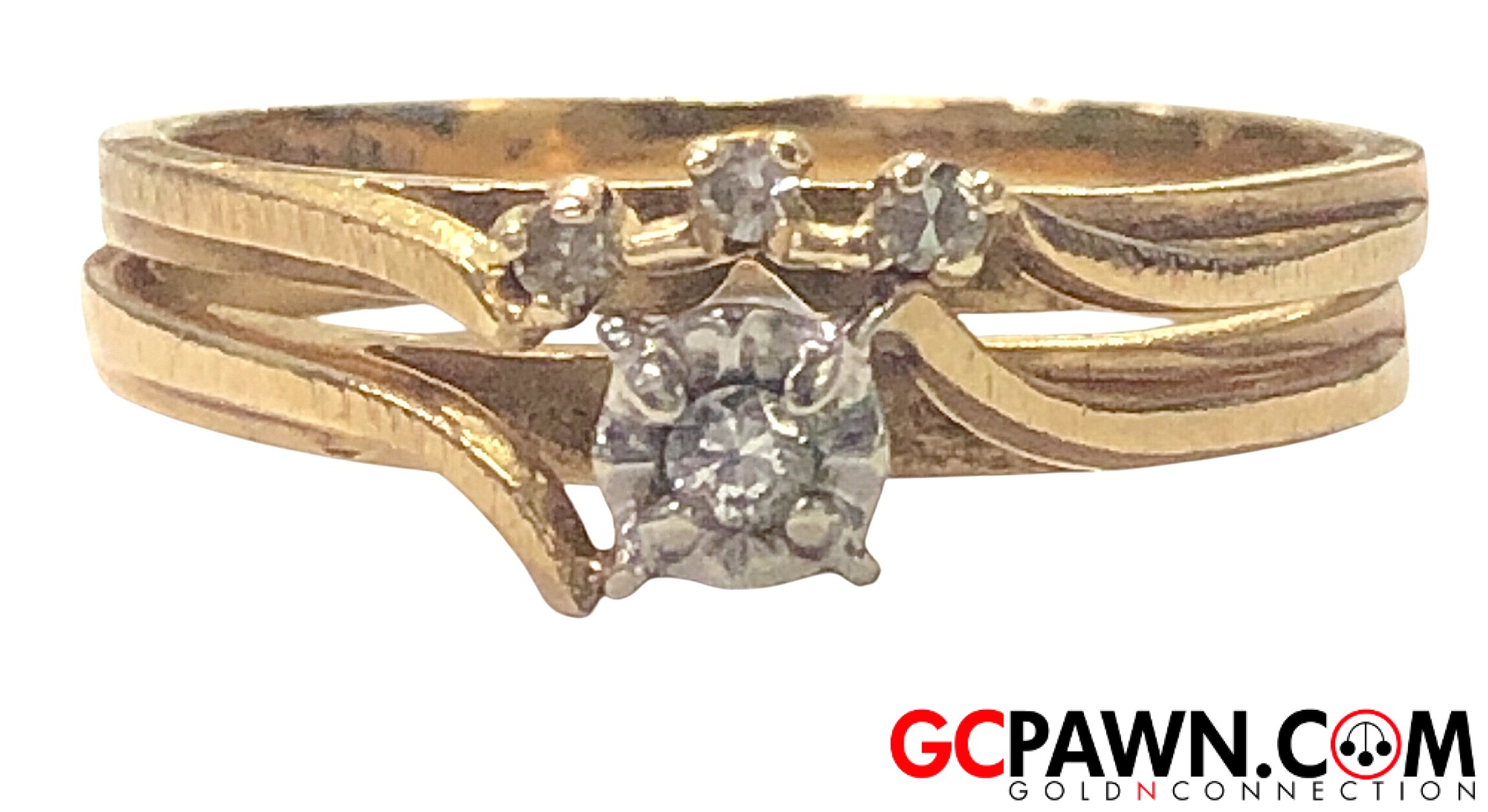 Women's Wedding set 14kt Yellow Gold-img-0