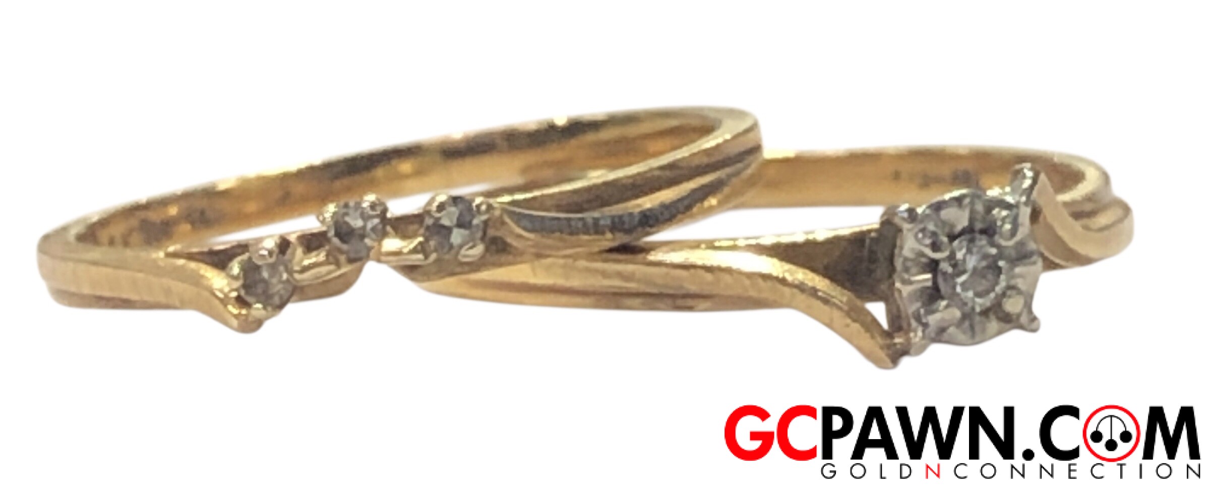 Women's Wedding set 14kt Yellow Gold-img-1