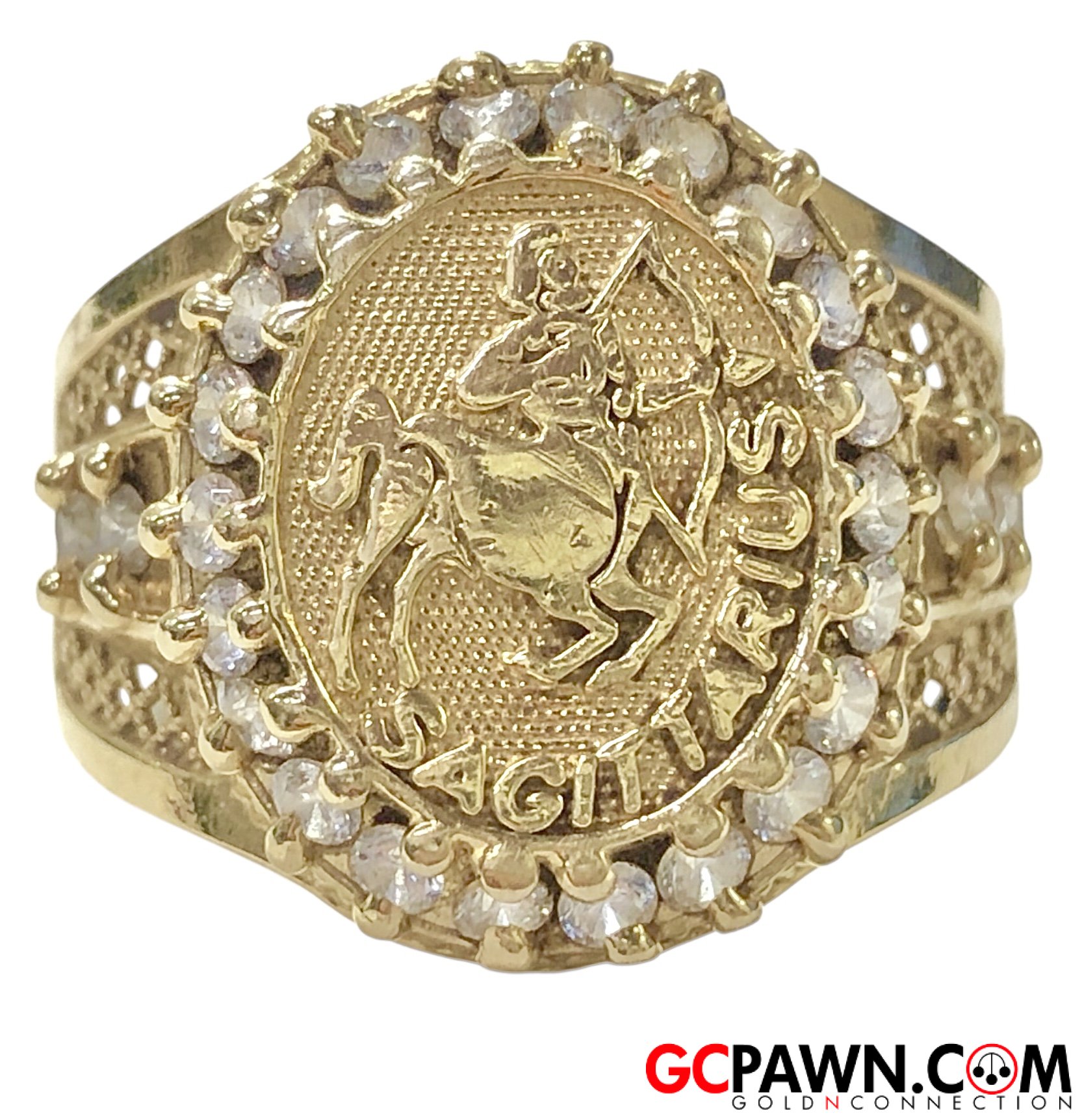 Unisex Fashion Ring 10kt Yellow Gold-img-0