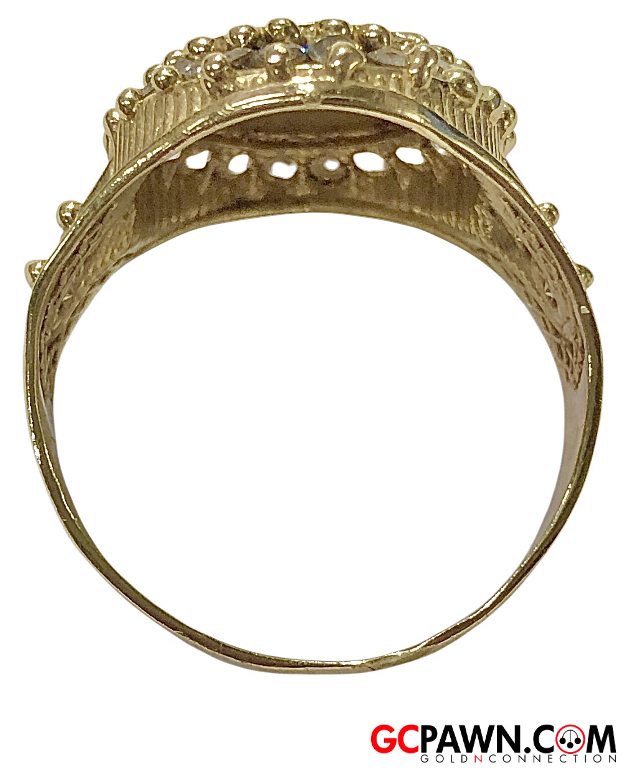 Unisex Fashion Ring 10kt Yellow Gold-img-3