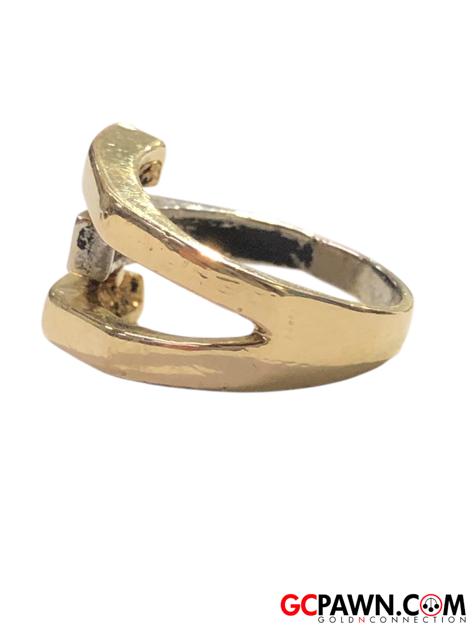 Diamond Women's Fashion Ring 14kt Yellow and White Gold-img-2