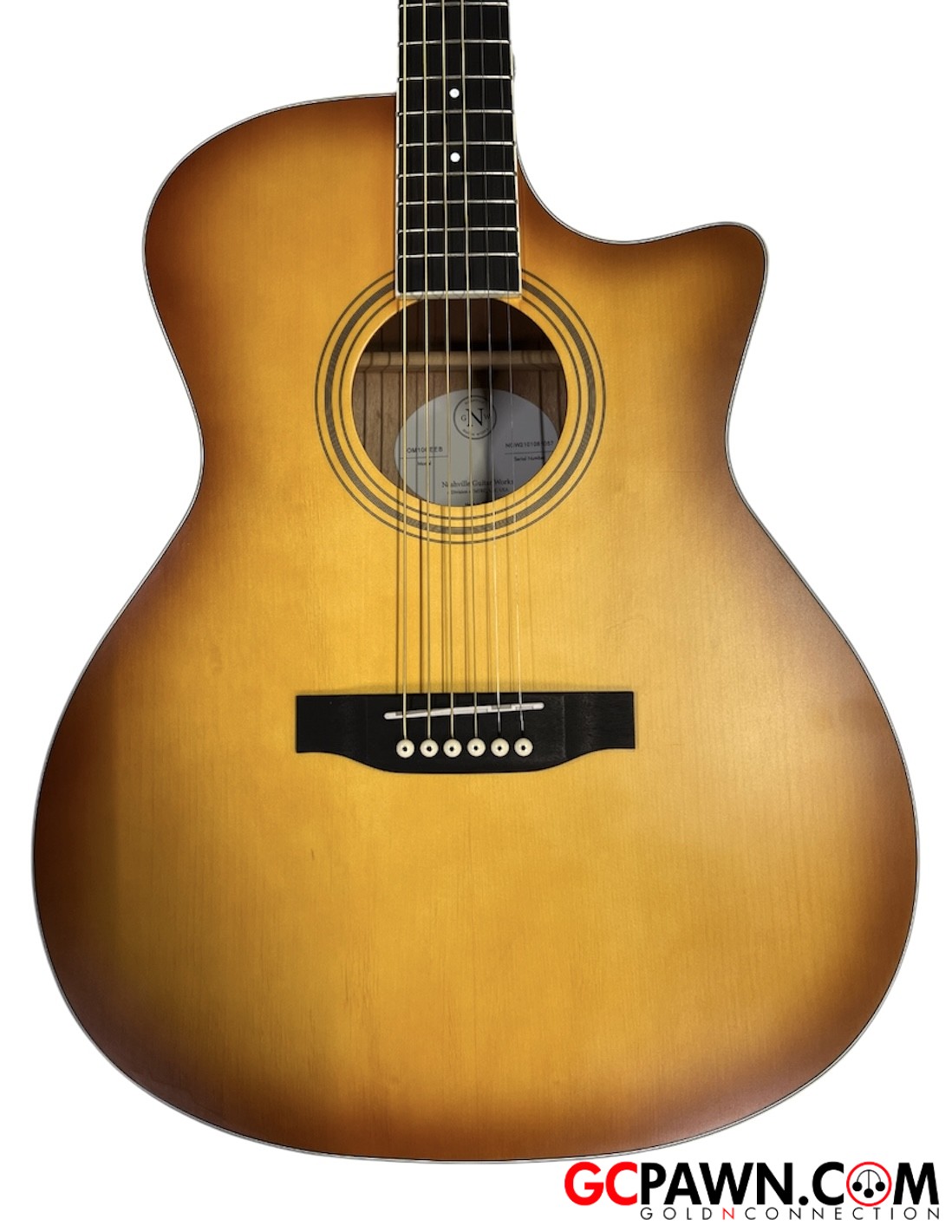 Nashville Guitarworks OM10CEEB Guitar - Acoustic electric-img-0
