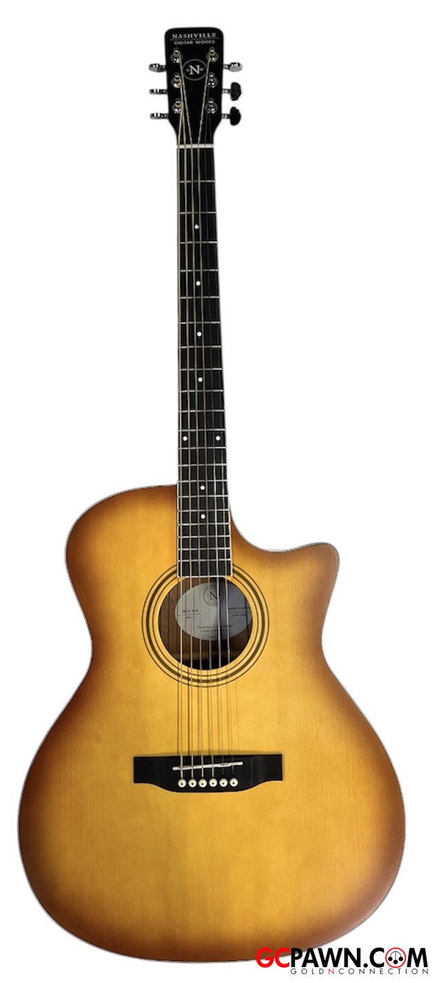 Nashville Guitarworks OM10CEEB Guitar - Acoustic electric-img-3