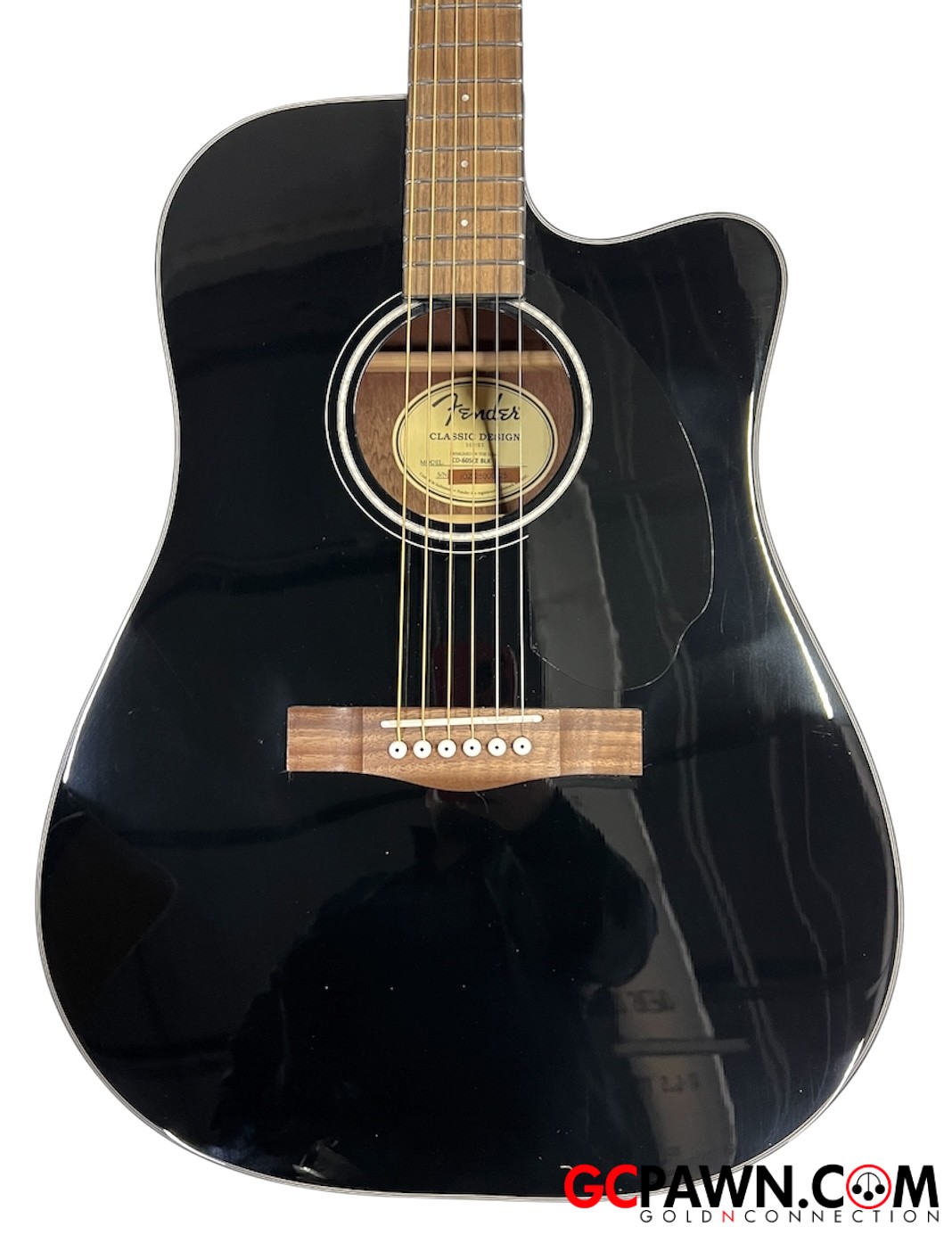 Fender CD-60SCE BLK Guitar - Acoustic electric-img-0