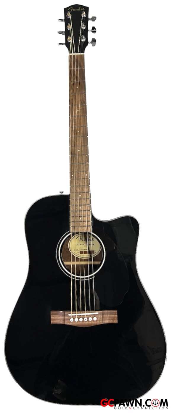 Fender CD-60SCE BLK Guitar - Acoustic electric-img-3