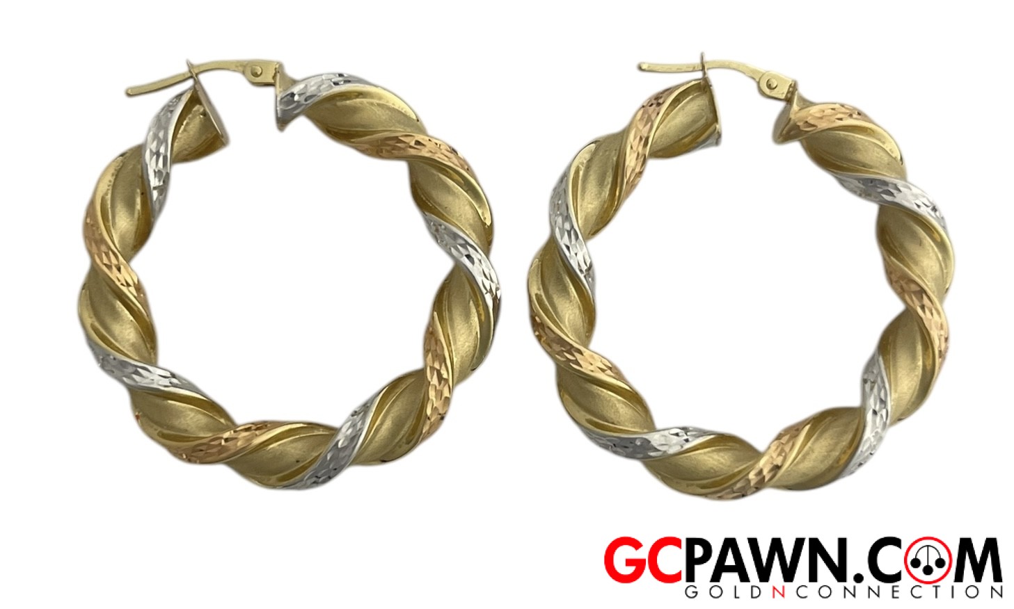 Na  White Earrings 14kt Yellow-img-0