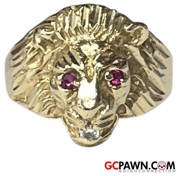 Unisex Fashion Ring 10kt Yellow Gold-img-0