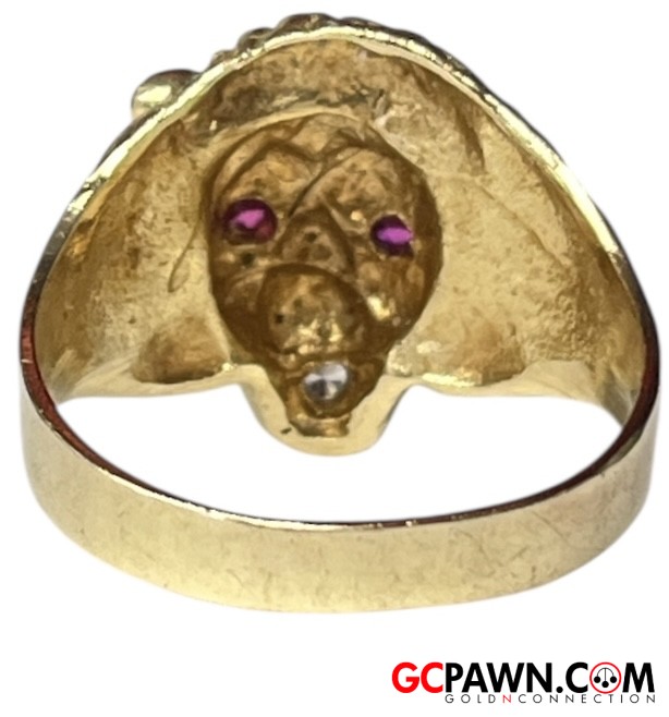 Unisex Fashion Ring 10kt Yellow Gold-img-3