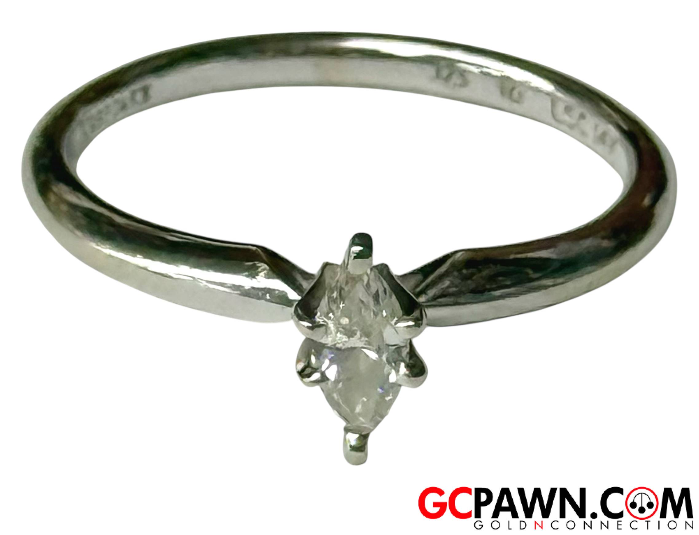 Keepsake Women's Solitaire ring 14kt White Gold-img-0