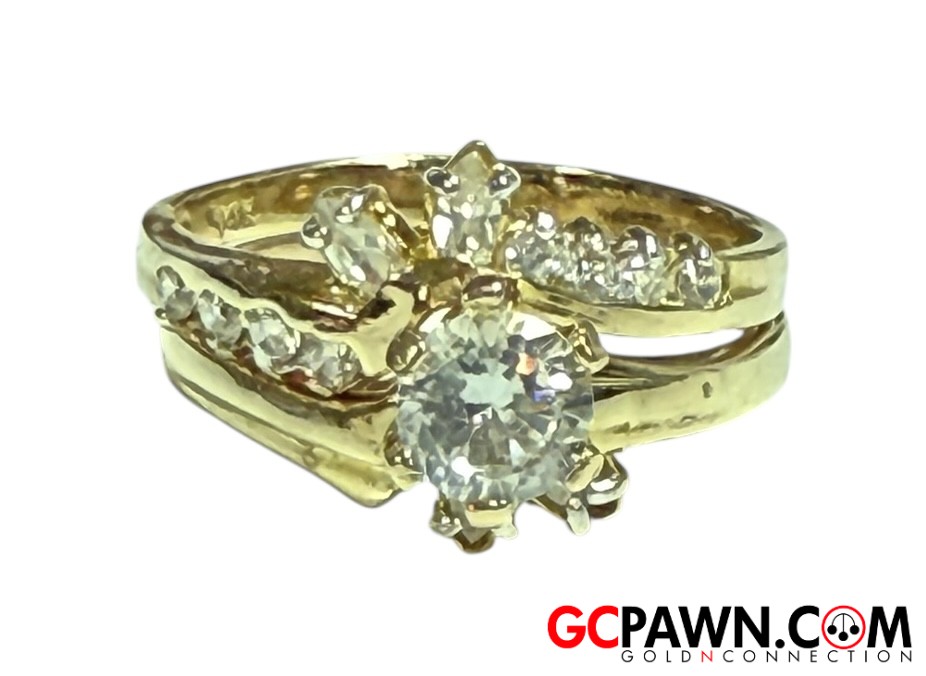 Women's Wedding set 14kt Yellow Gold-img-0