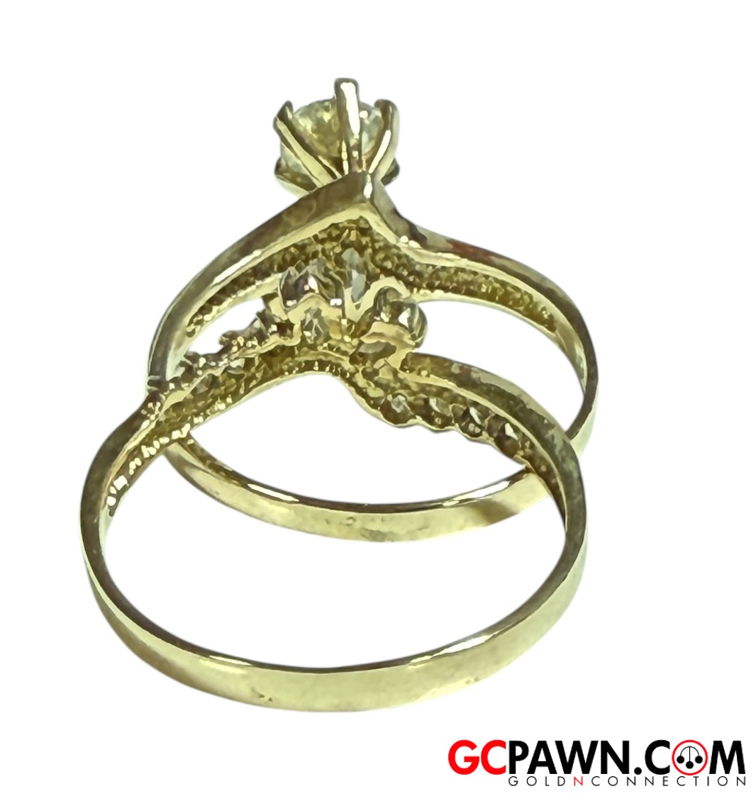 Women's Wedding set 14kt Yellow Gold-img-2