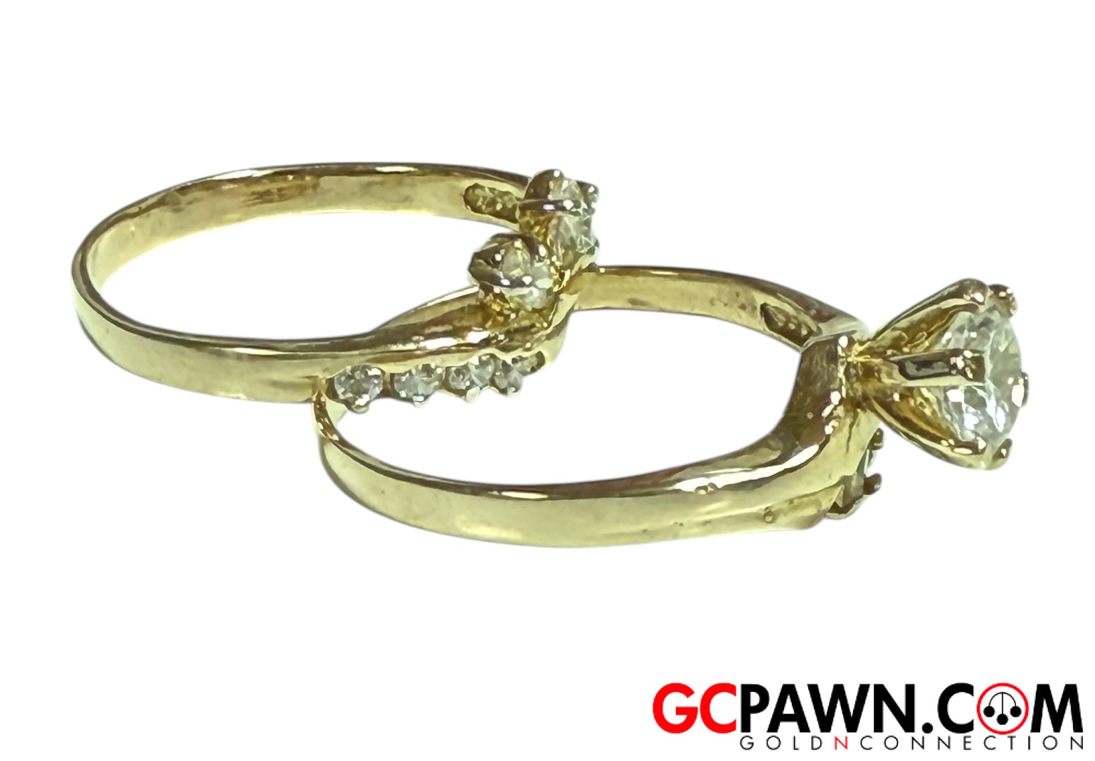 Women's Wedding set 14kt Yellow Gold-img-3