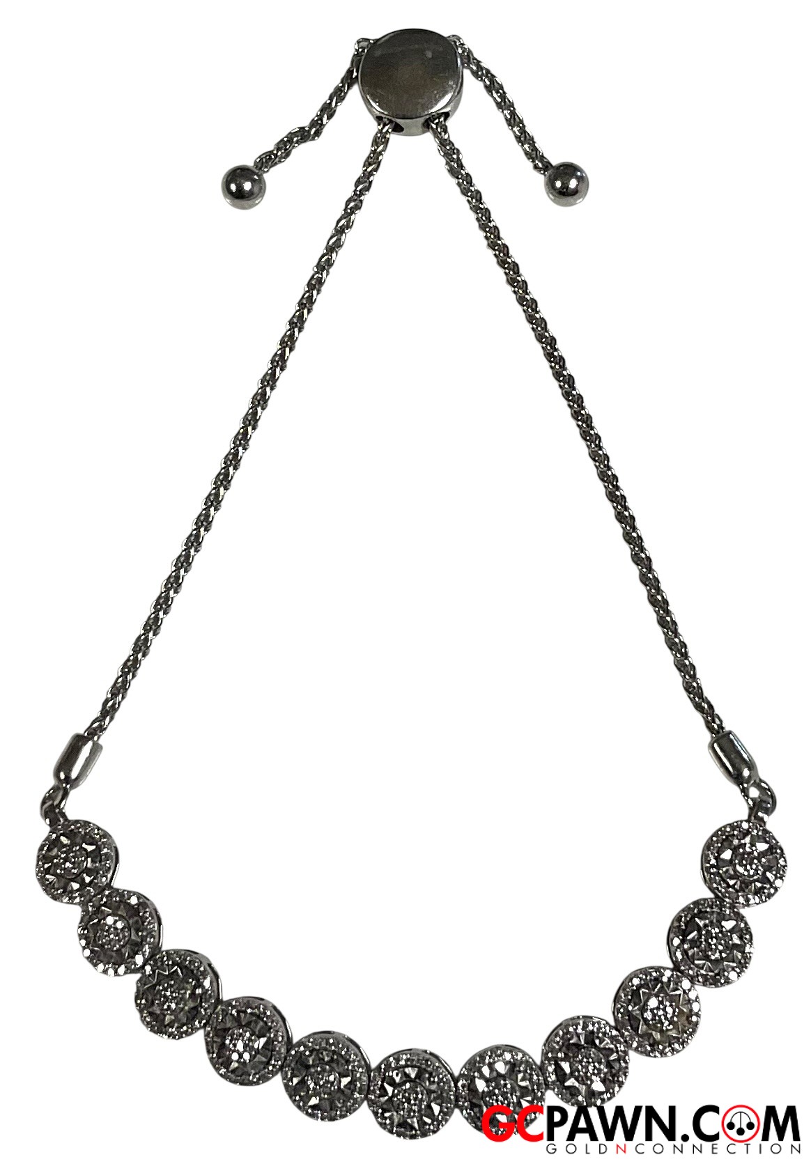 Women's Anklet 10kt White Gold-img-0
