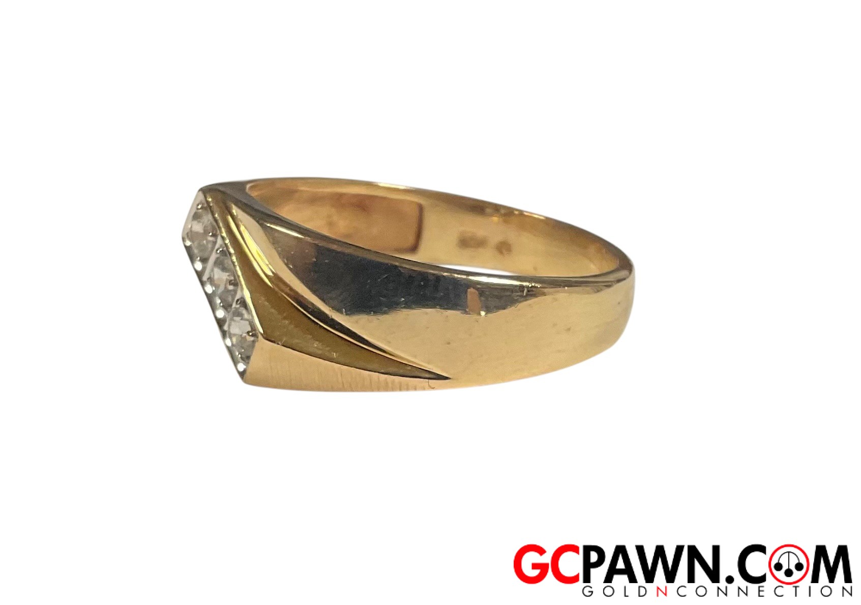 Men's Wedding band 10kt Yellow Gold-img-1