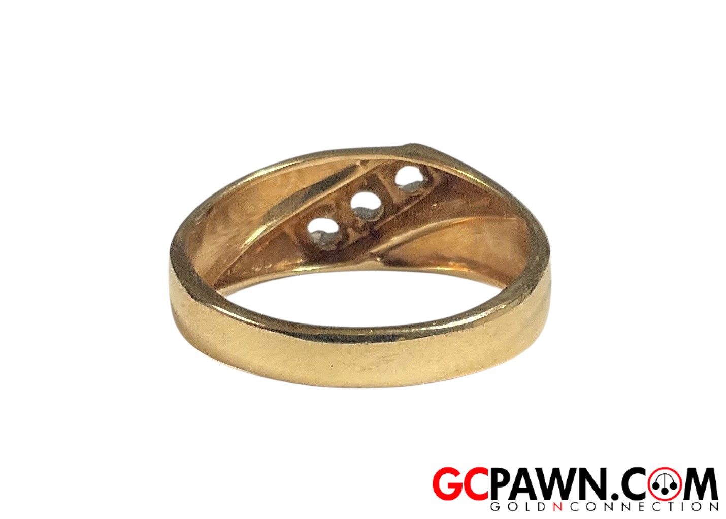 Men's Wedding band 10kt Yellow Gold-img-2