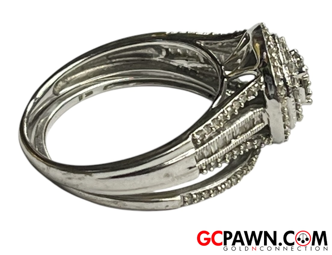 Women's Wedding set 10kt White Gold-img-3
