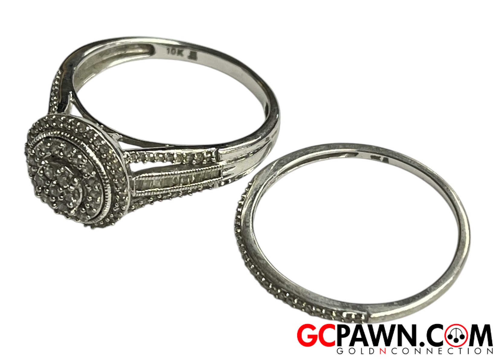 Women's Wedding set 10kt White Gold-img-4