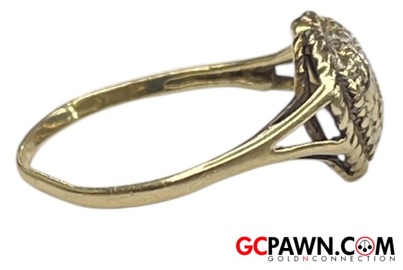 Women's Fashion Ring 10kt Yellow Gold-img-1