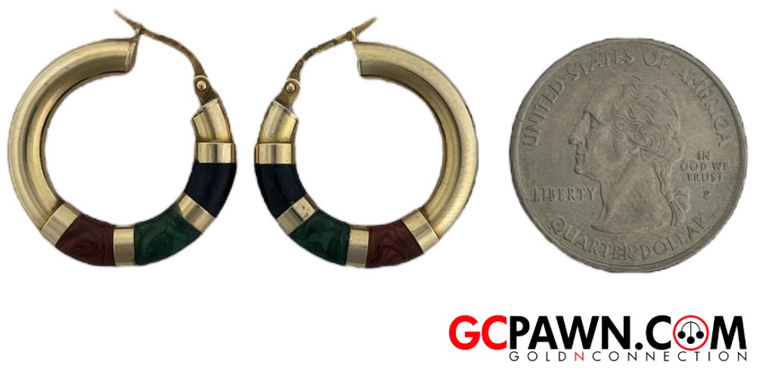 Women's Earrings 10kt Yellow Gold-img-1