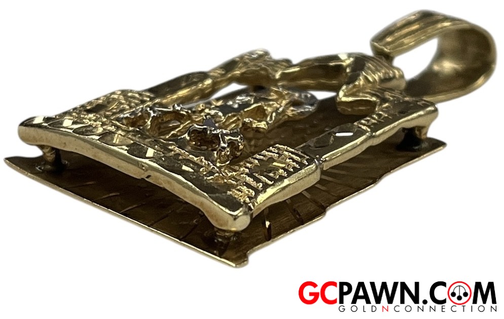 Unisex Charm 10kt Yellow Gold-img-2