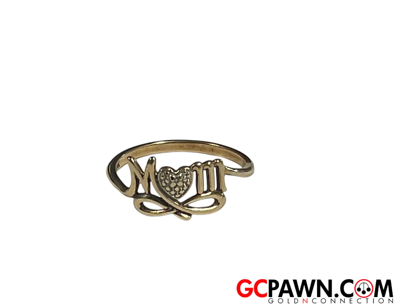 Women's Initial ring 10kt Yellow Gold-img-0