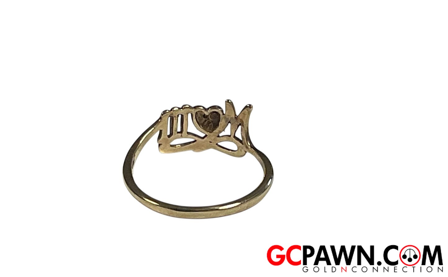 Women's Initial ring 10kt Yellow Gold-img-2