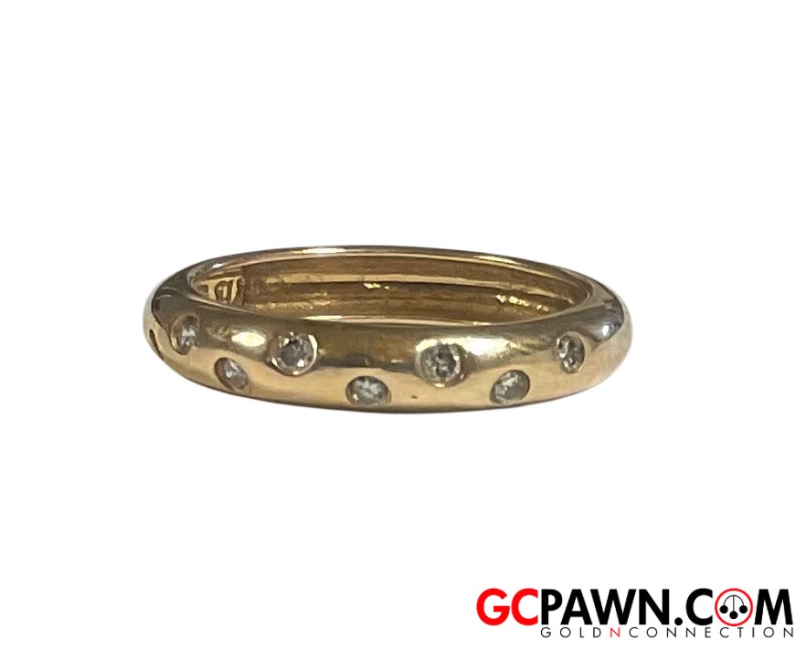 Unisex Wedding band 14kt Yellow Gold-img-0