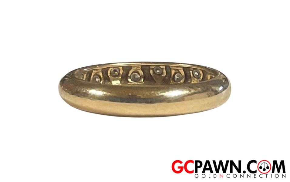 Unisex Wedding band 14kt Yellow Gold-img-2