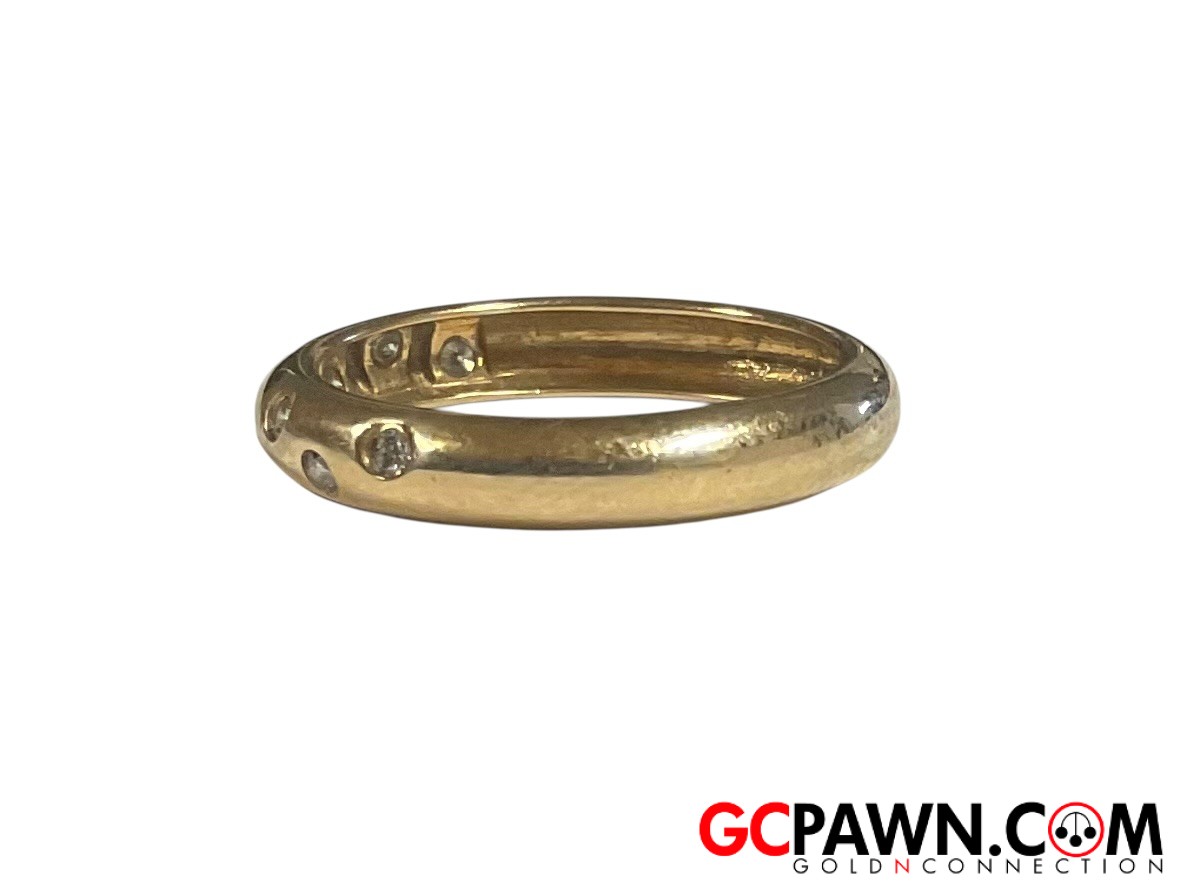 Unisex Wedding band 14kt Yellow Gold-img-3