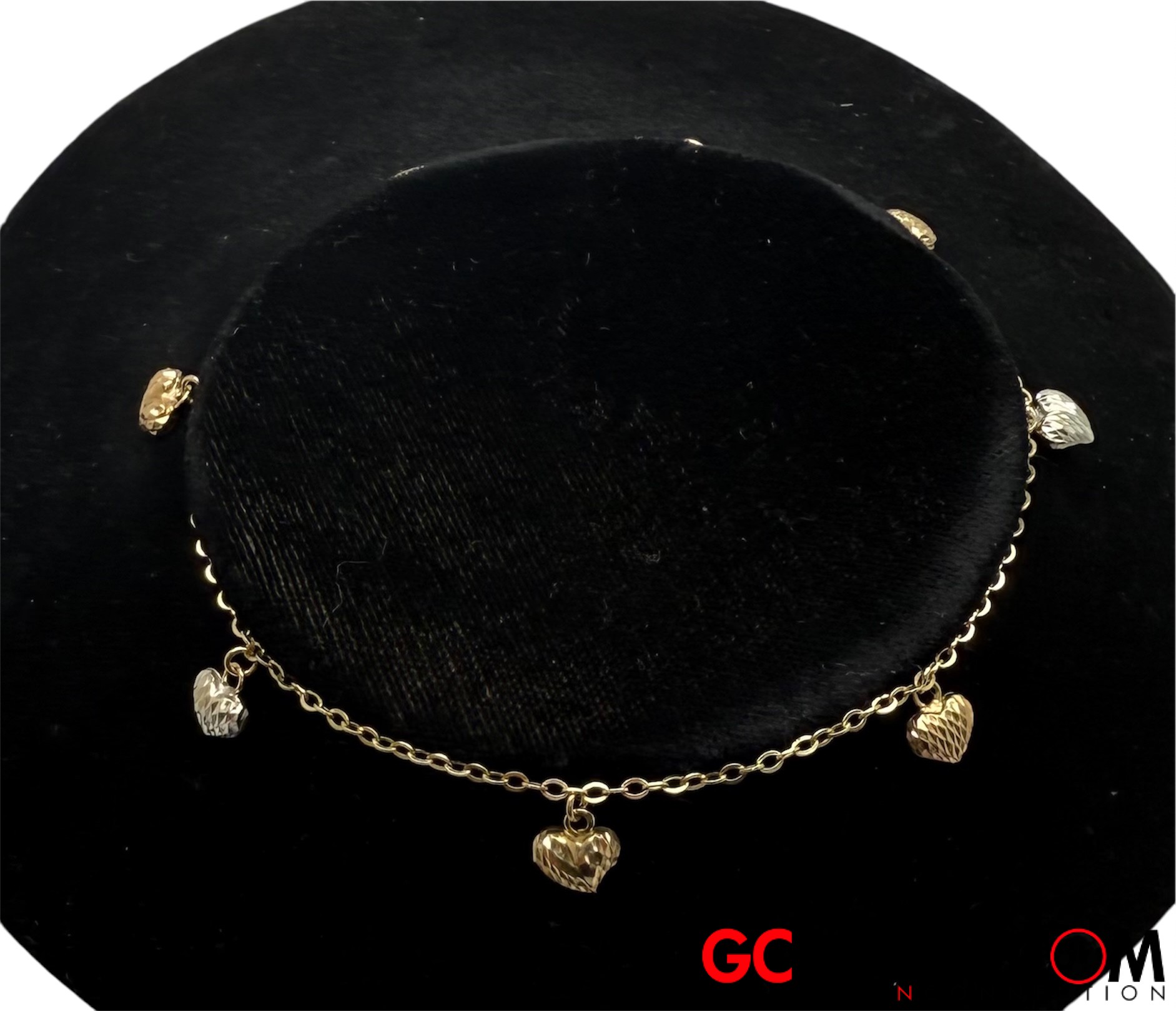 Na  White Anklet 14kt Yellow-img-0