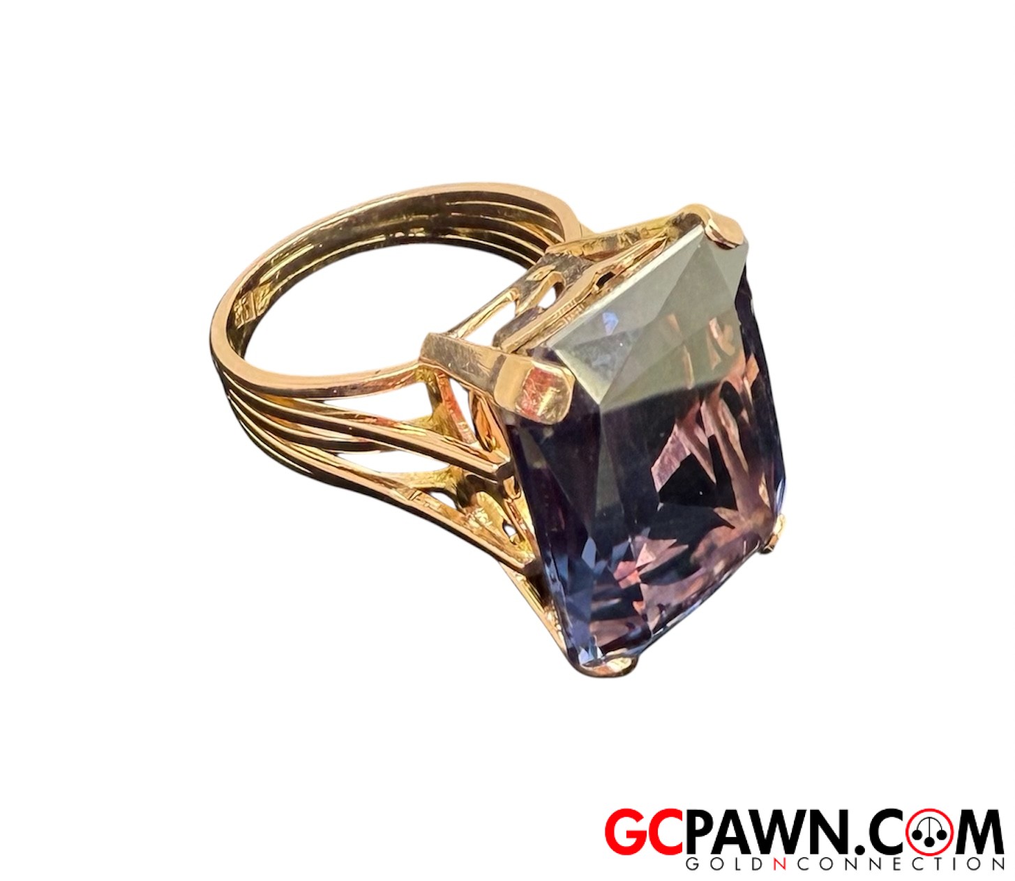 1 Women's Cluster ring 14kt Yellow Gold-img-1
