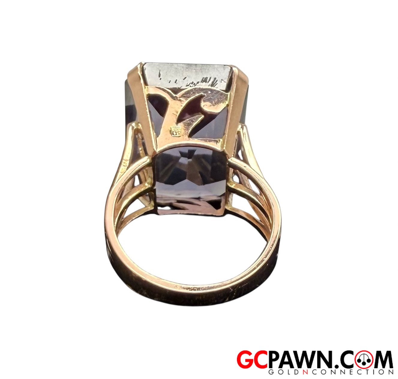 1 Women's Cluster ring 14kt Yellow Gold-img-3