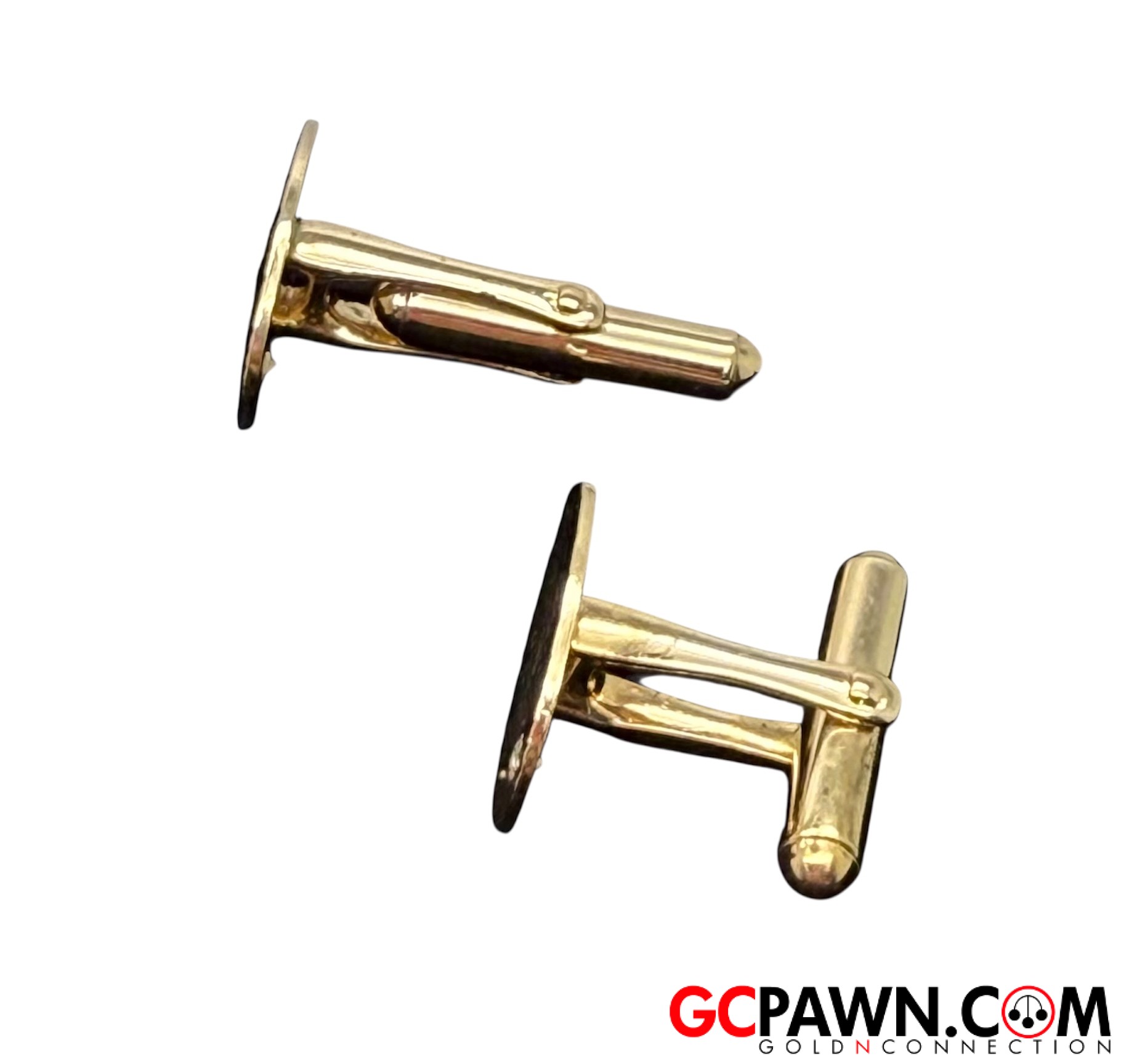 2 Men's Cufflinks 14kt Yellow Gold-img-1