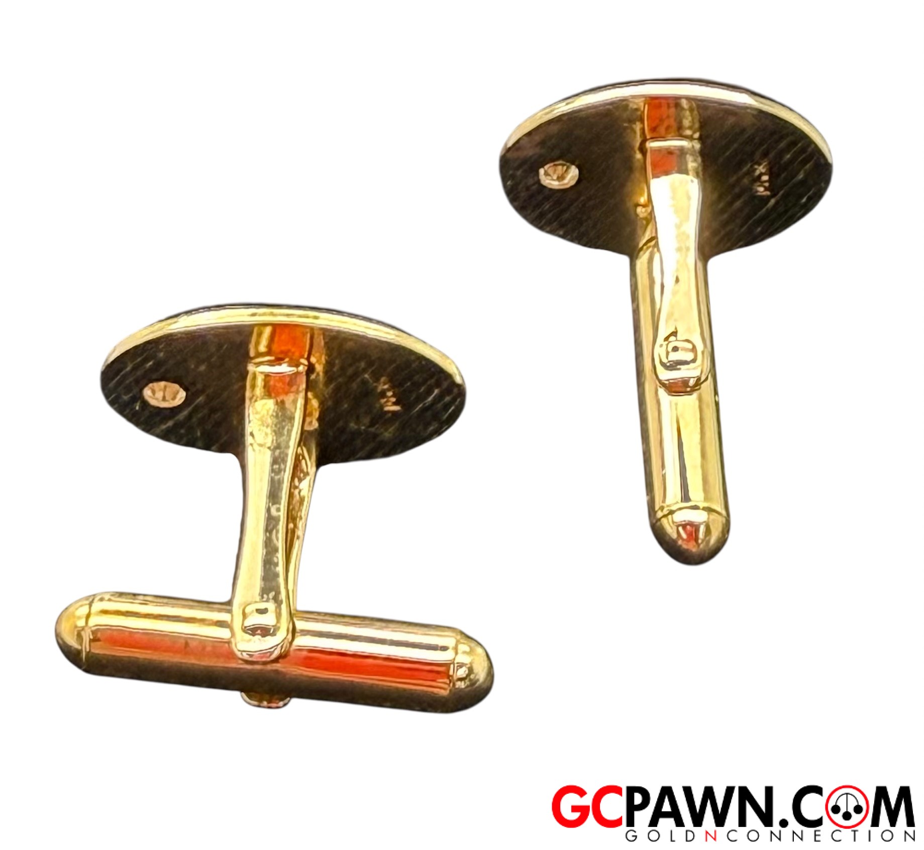 2 Men's Cufflinks 14kt Yellow Gold-img-2