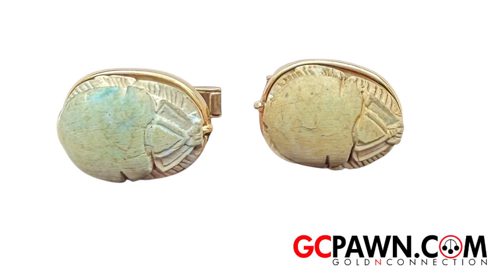 Men's Cufflinks 14kt Yellow Gold-img-1