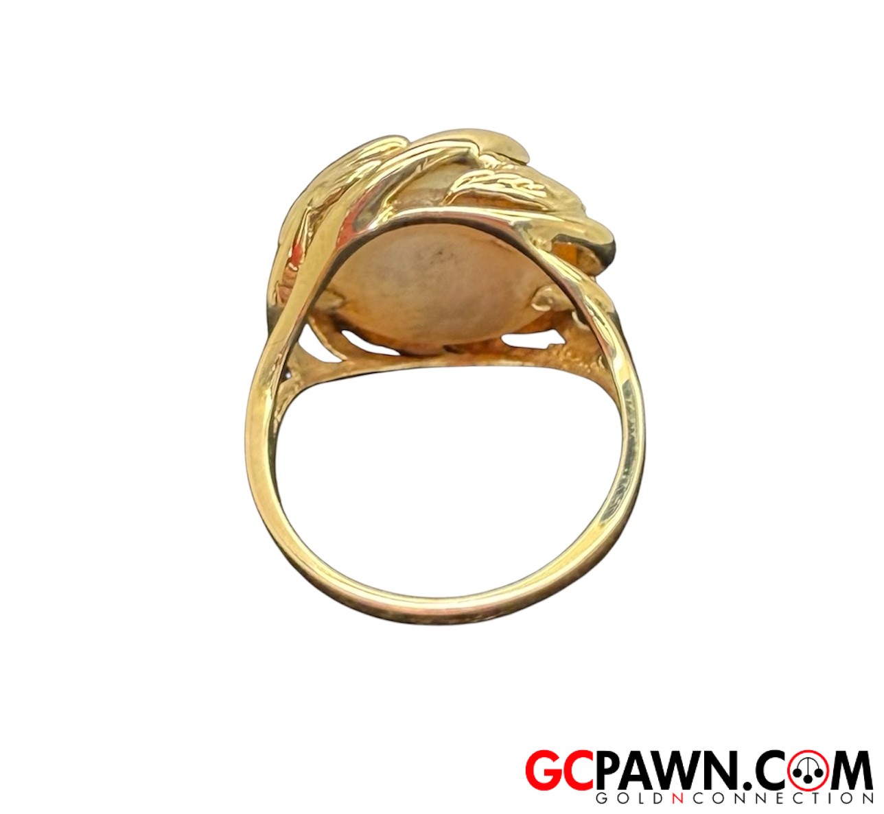 Pearl Women's Fashion Ring 14kt Yellow Gold-img-3