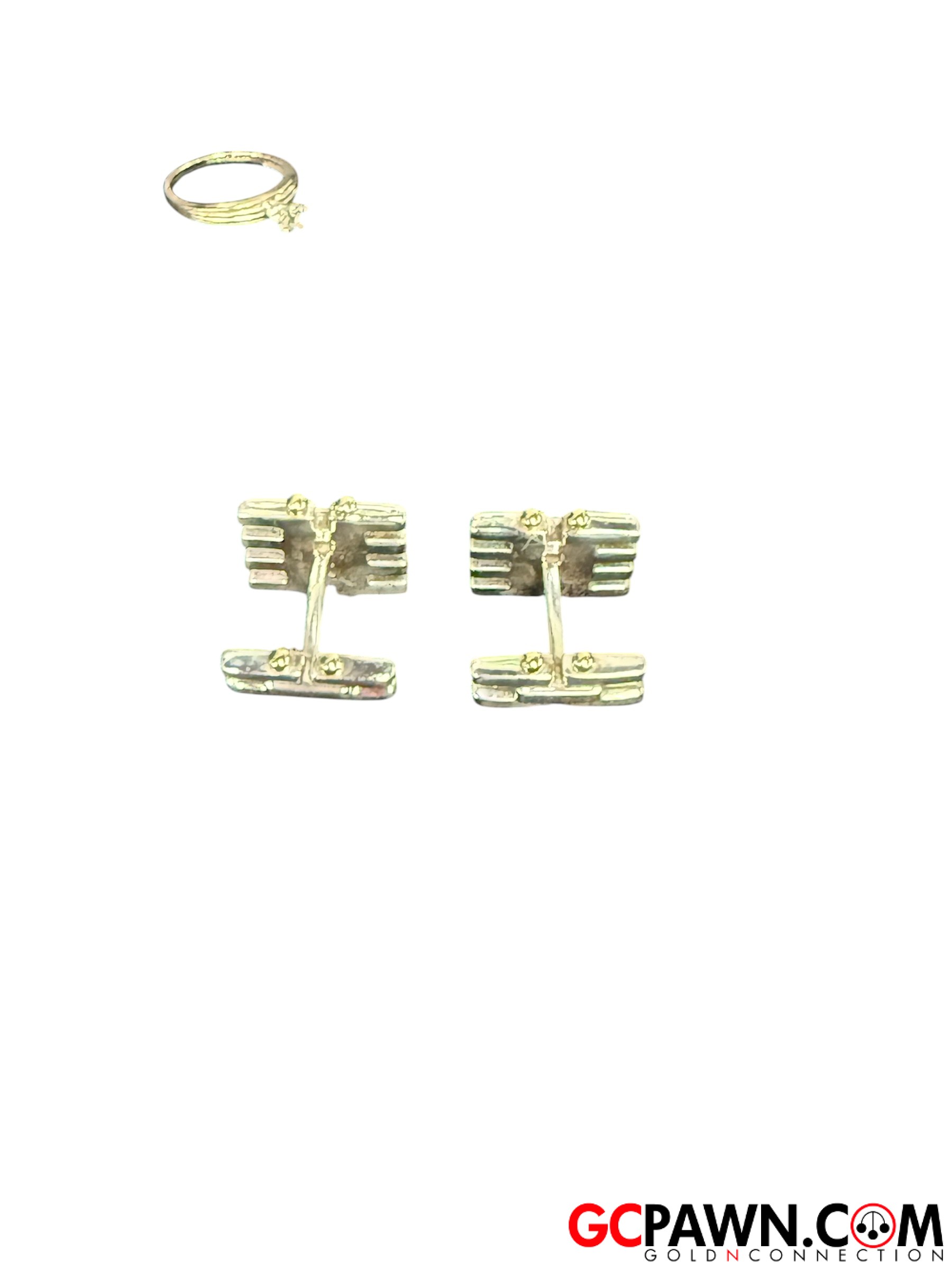 Tiffany & Co. Men's Cufflinks .925 Silver and Gold-img-3