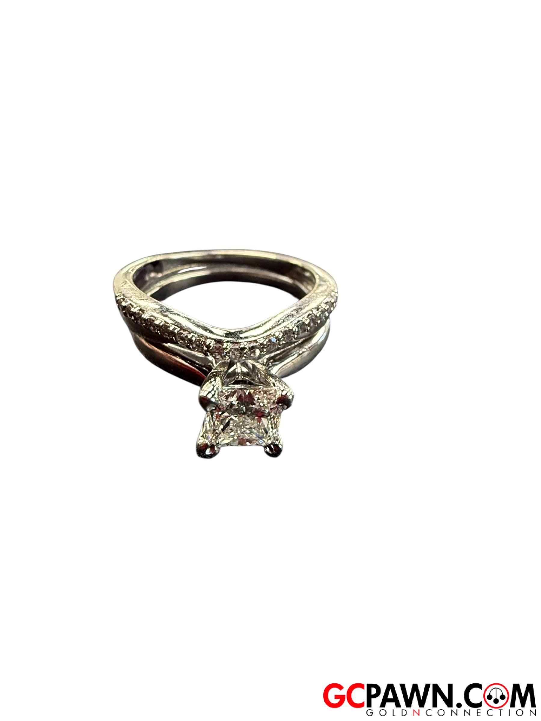 Women's Wedding set 14kt White Gold-img-3