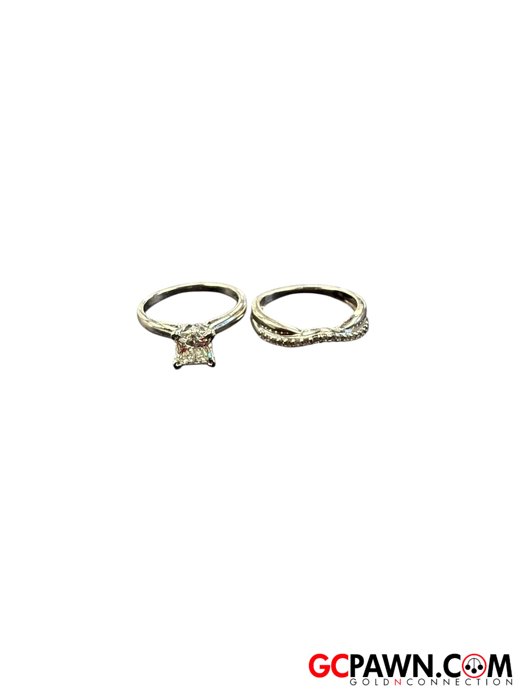Women's Wedding set 14kt White Gold-img-5