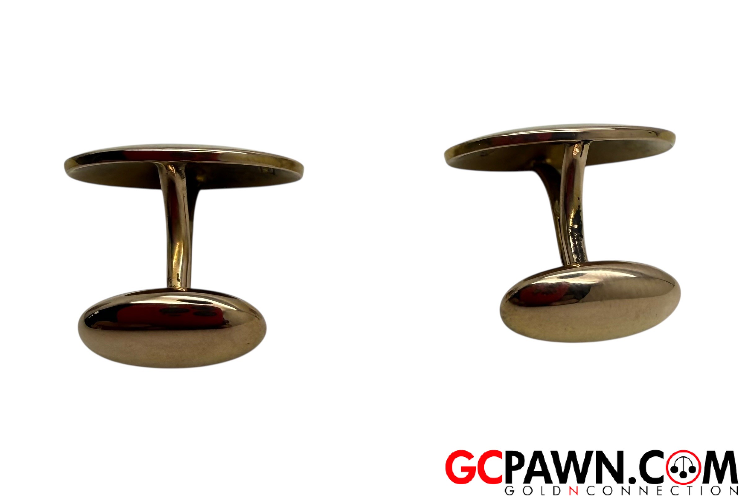 Men's Cufflinks 14kt Yellow Gold-img-3
